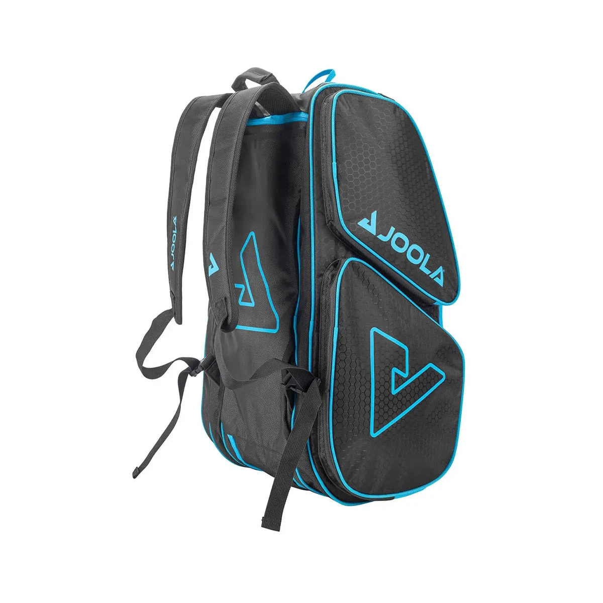 JOOLA Tour Elite Pro Pickleball Duffle Bag - Black / Light Blue 2 JOOLA Tour Elite Pro Pickleball Duffle Bag - Black / Light Blue - Image 2