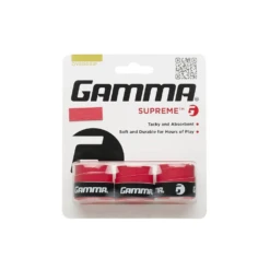 GAMMA Supreme Overgrips - 3 Pack - Red
