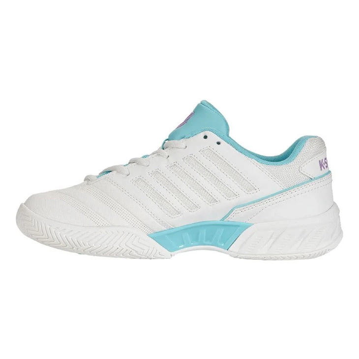 K-Swiss Bigshot Light 4 (Women's) - Brilliant White/Angel Blue/Sheer Lilac 2 K-Swiss Bigshot Light 4 (Women's) - Brilliant White/Angel Blue/Sheer Lilac - Image 2