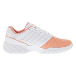 K-Swiss Bigshot Light 4 (Women's) - Peach Amber/White/Asphalt 5 K-Swiss Bigshot Light 4 (Women's) - Peach Amber/White/Asphalt -Tennis Equipment Store K96989 683 A