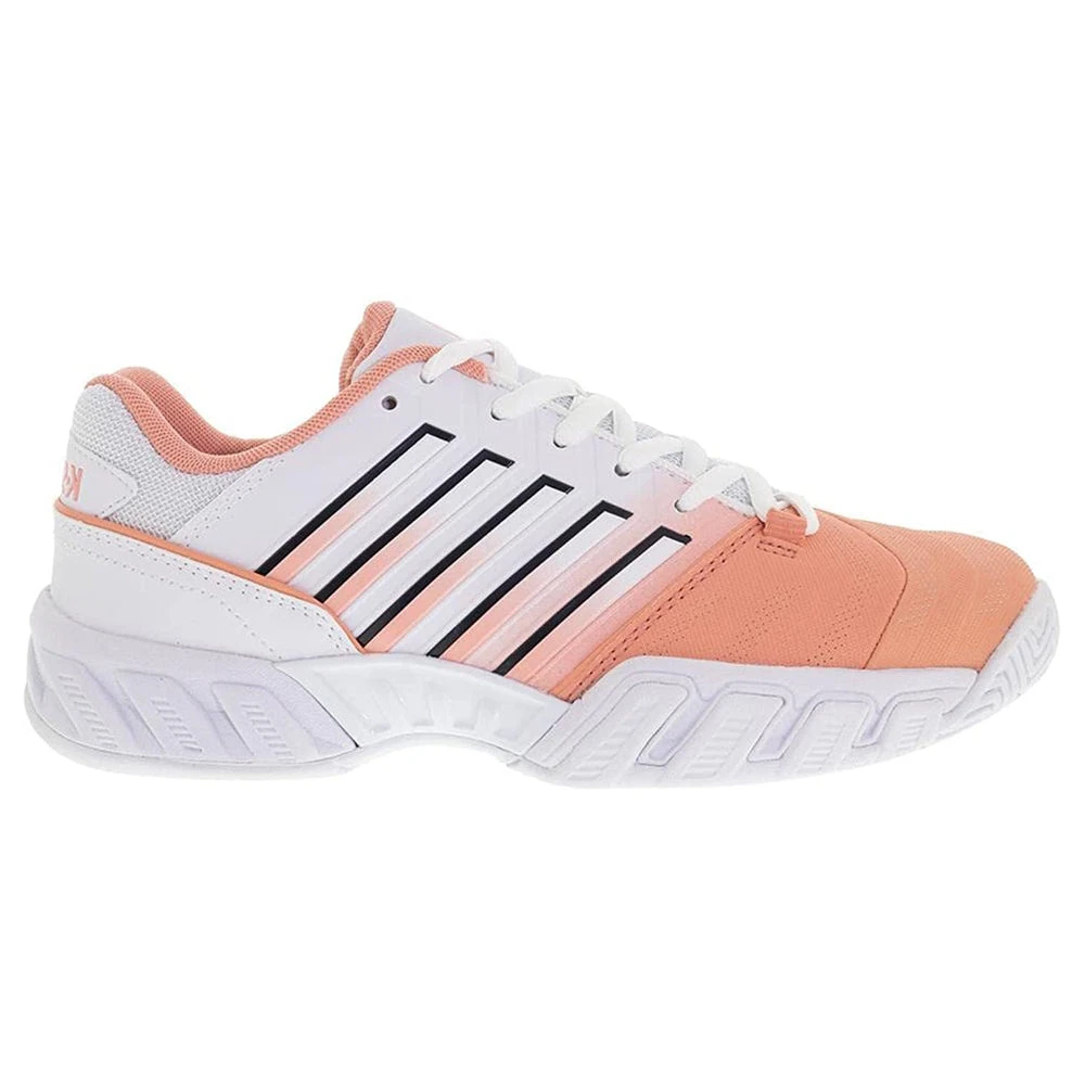 K-Swiss Bigshot Light 4 (Women's) - Peach Amber/White/Asphalt 1 K-Swiss Bigshot Light 4 (Women's) - Peach Amber/White/Asphalt