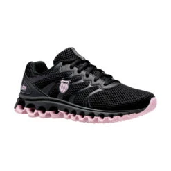 K-Swiss Tubes 200 (Women's) - Black/Cherry Blossom (Available Size: 6.5, 8.5, 9.5) -Tennis Equipment Store K97112 056d