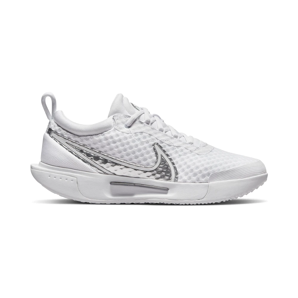 Nike Court Zoom Pro (Women's) - White/Metallic Silver 1 Nike Court Zoom Pro (Women's) - White/Metallic Silver
