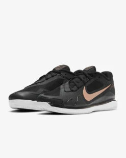 Nike Court Air Zoom Vapor Pro (Women's) - Black/White/Metallic Red Bronze -Tennis Equipment Store W CZ0222 024 4