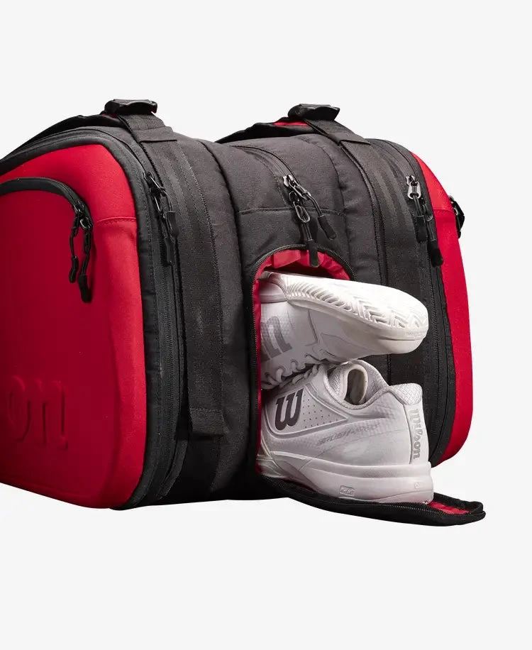 Wilson Clash V2 Super Tour 15 Pack Bag - Black/Red 3 Wilson Clash V2 Super Tour 15 Pack Bag - Black/Red - Image 3