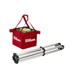 Wilson Tennis Teaching Cart -Tennis Equipment Store WRZ541000 2 Ball Cart 3 Red