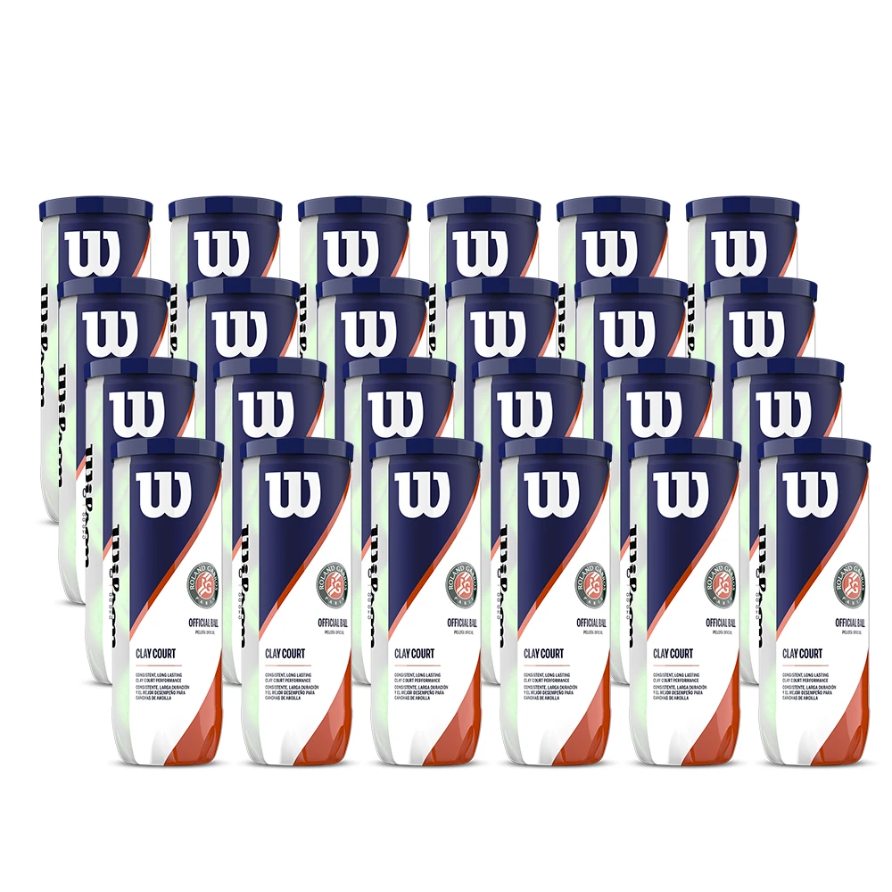 Wilson Roland Garros Clay - Case (24cans / 72 Balls) 1 Wilson Roland Garros Clay - Case (24cans / 72 Balls)
