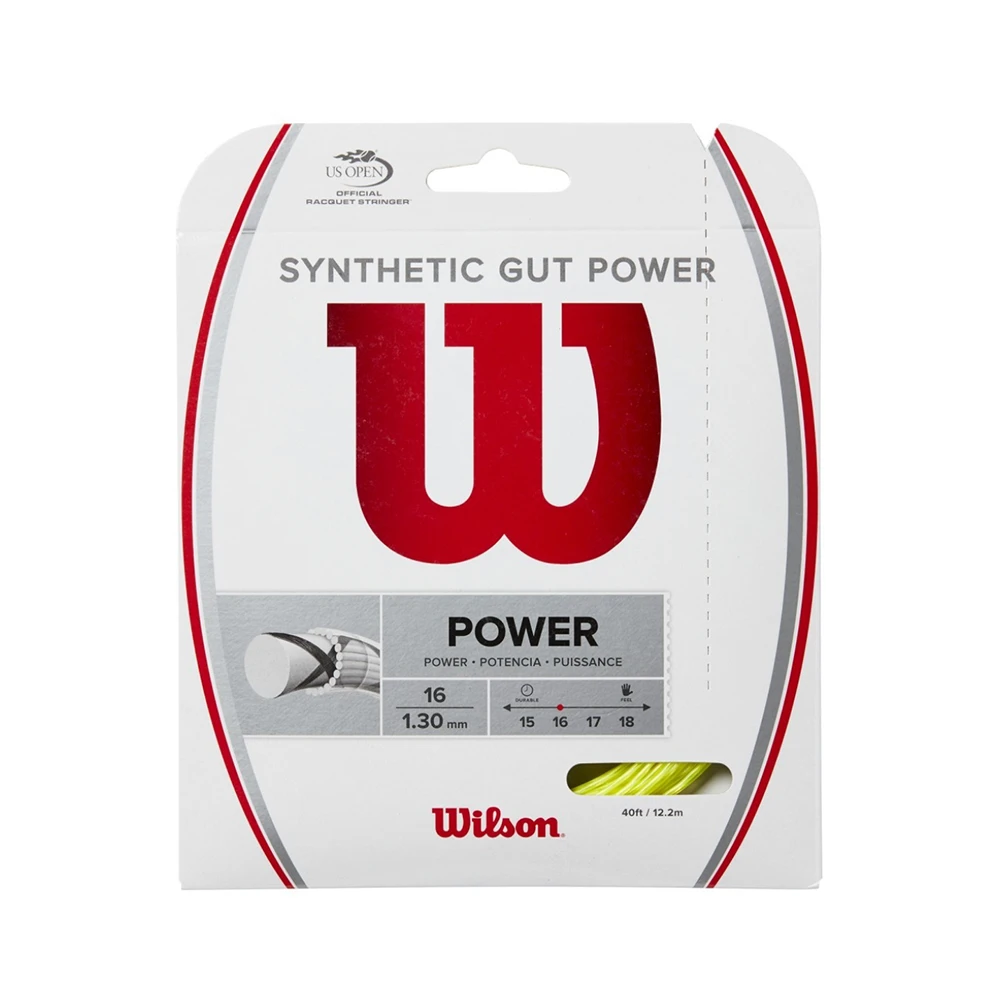 Wilson Synthetic Gut Power 16 Pack - Yellow 1 Wilson Synthetic Gut Power 16 Pack - Yellow