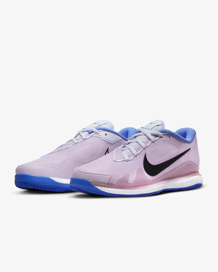 Nike Court Air Zoom Vapor Pro (Women's) - Football Grey/Doll/Medium Blue/Black 4 Nike Court Air Zoom Vapor Pro (Women's) - Football Grey/Doll/Medium Blue/Black - Image 4