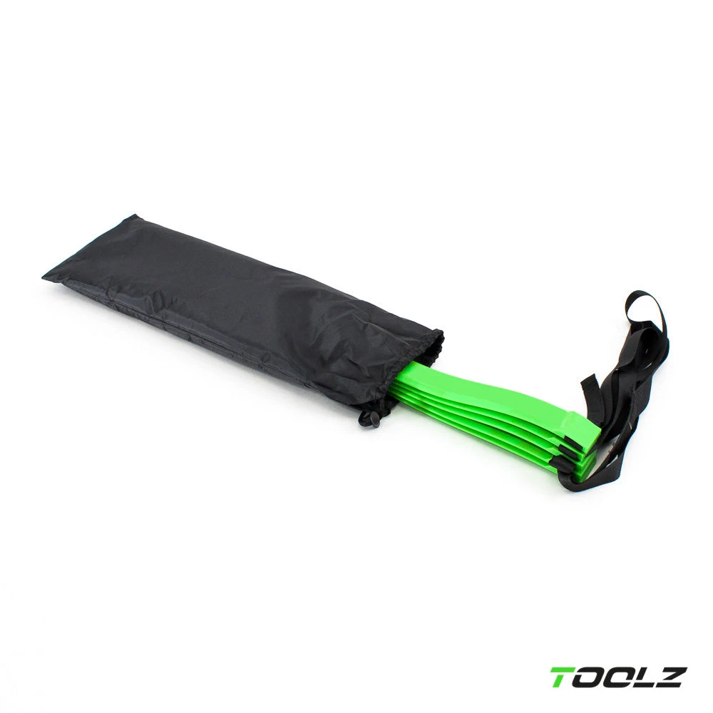 Toolz Soft Agility Ladder (2m) - Black/Green 2 Toolz Soft Agility Ladder (2m) - Black/Green - Image 2