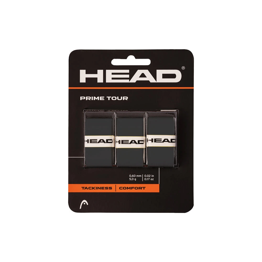 Head Prime Tour Overgrip (3 Pack) - Black 1 Head Prime Tour Overgrip (3 Pack) - Black