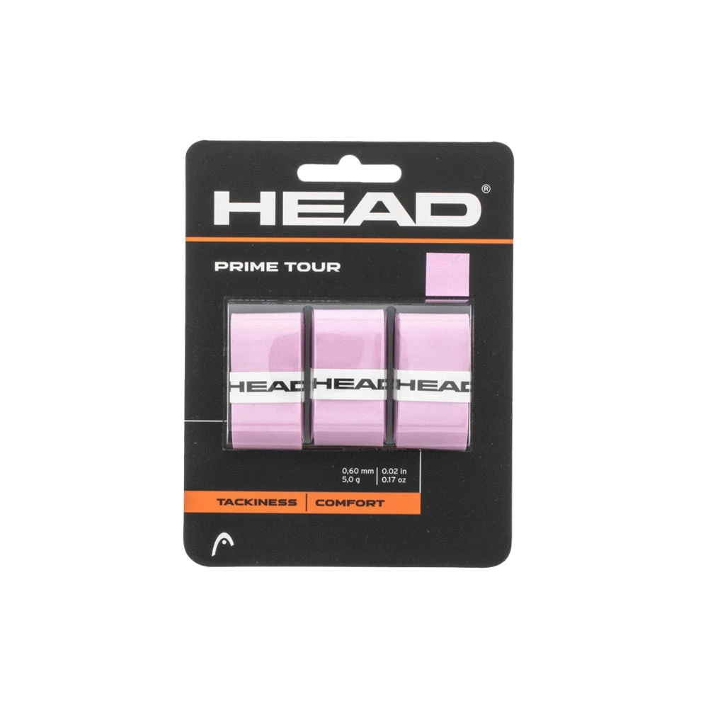 Head Prime Tour Overgrip - 3 Pack - Pink 1 Head Prime Tour Overgrip - 3 Pack - Pink