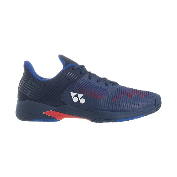 Yonex Power Cushion Sonicage 2 Wide (Men's) - Navy/Red 1 Yonex Power Cushion Sonicage 2 Wide (Men's) - Navy/Red