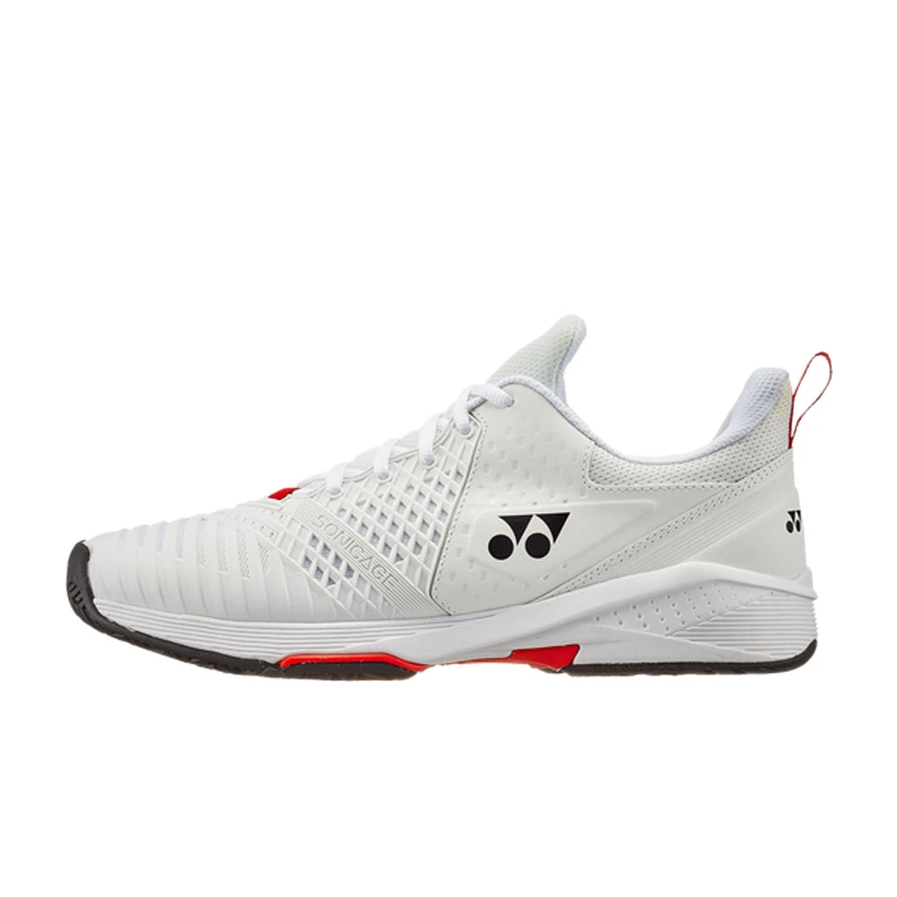 Yonex Power Cushion Sonicage 3 (Men's) - White/Red 2 Yonex Power Cushion Sonicage 3 (Men's) - White/Red - Image 2