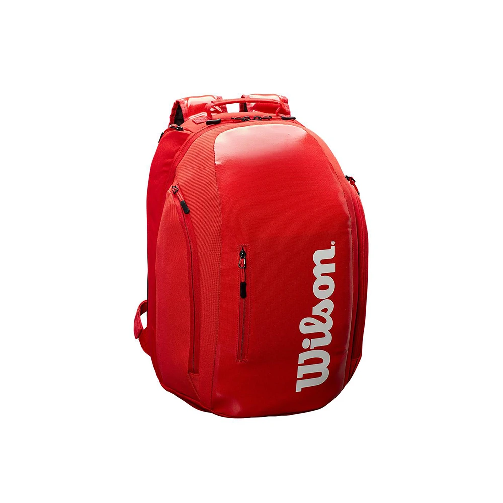 Wilson Super Tour Tennis Backpack - Red 1 Wilson Super Tour Tennis Backpack - Red